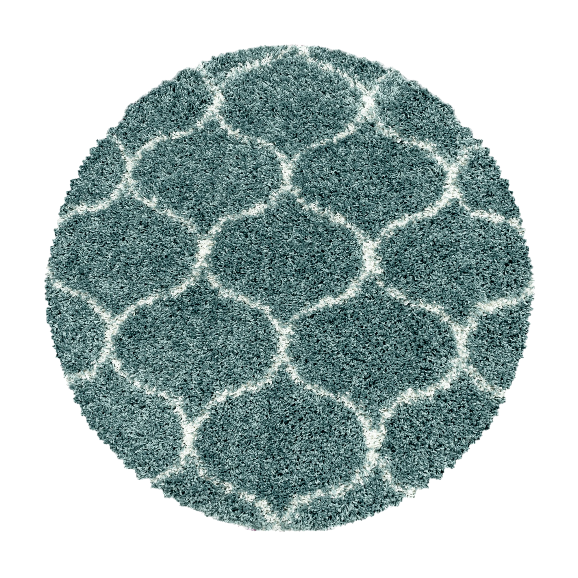 Skandinavischer Teppich Blau