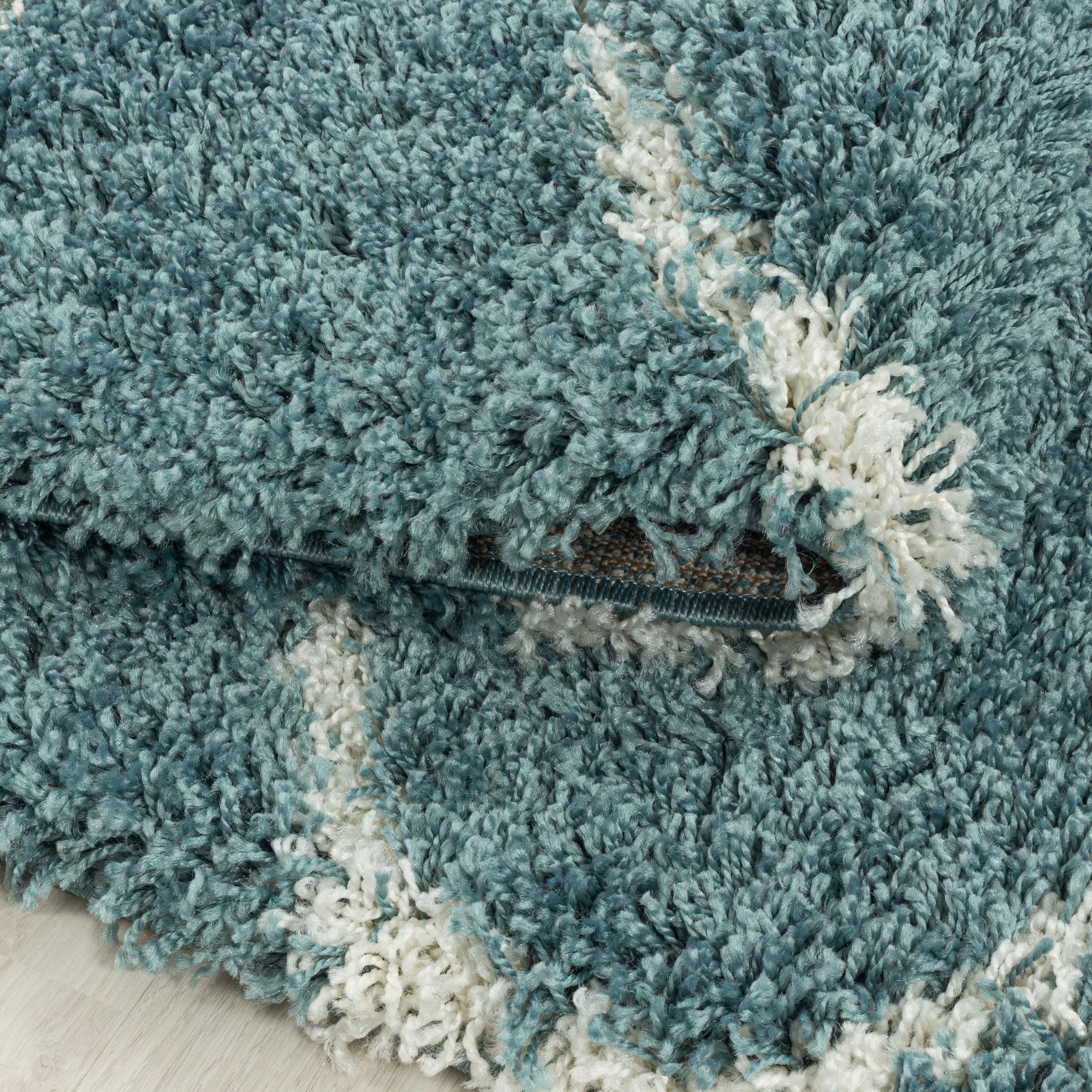 Skandinavischer Teppich Blau