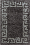 Meander Pattern Contemporary Premium Area Taupe