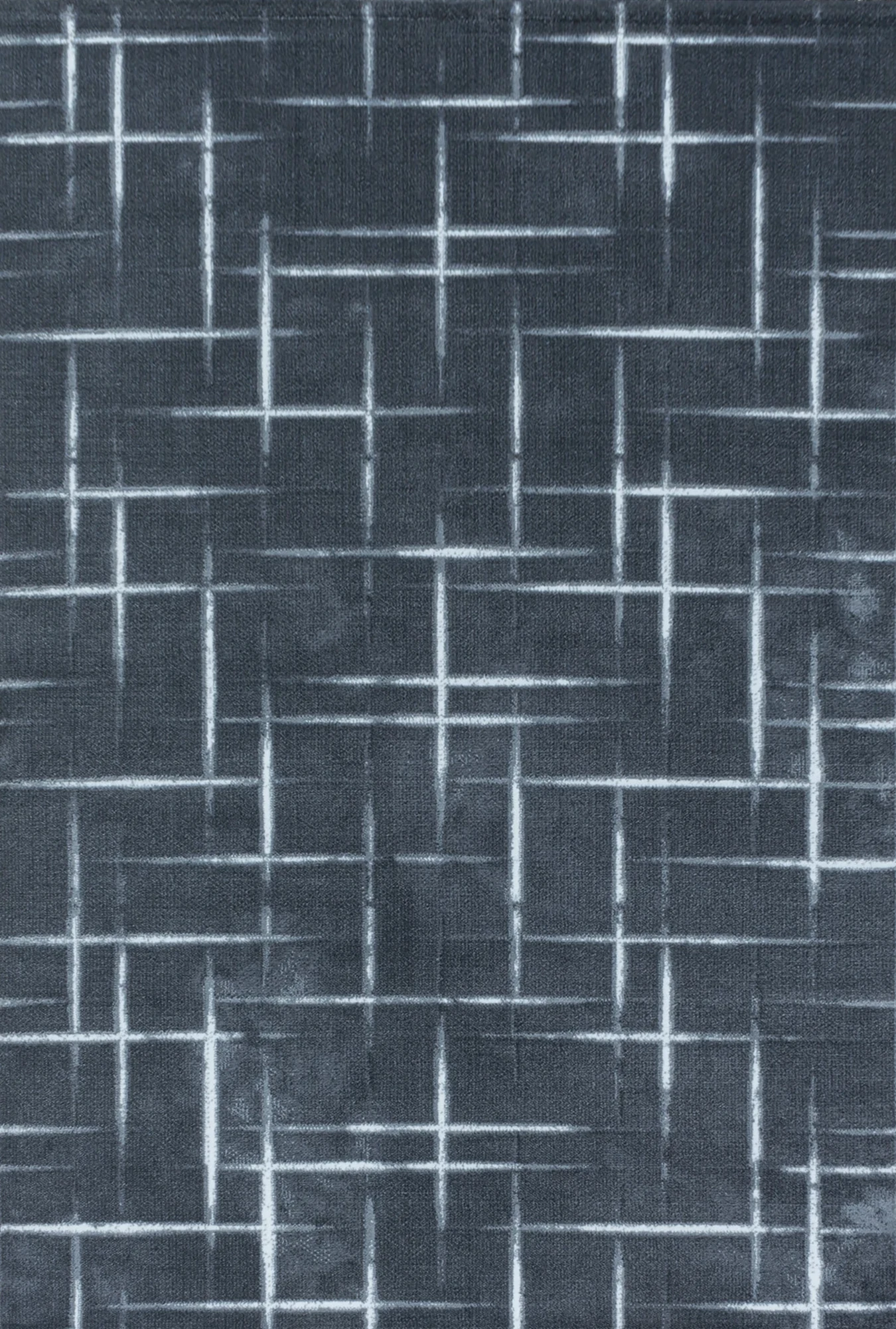 Linear Teppich Grau