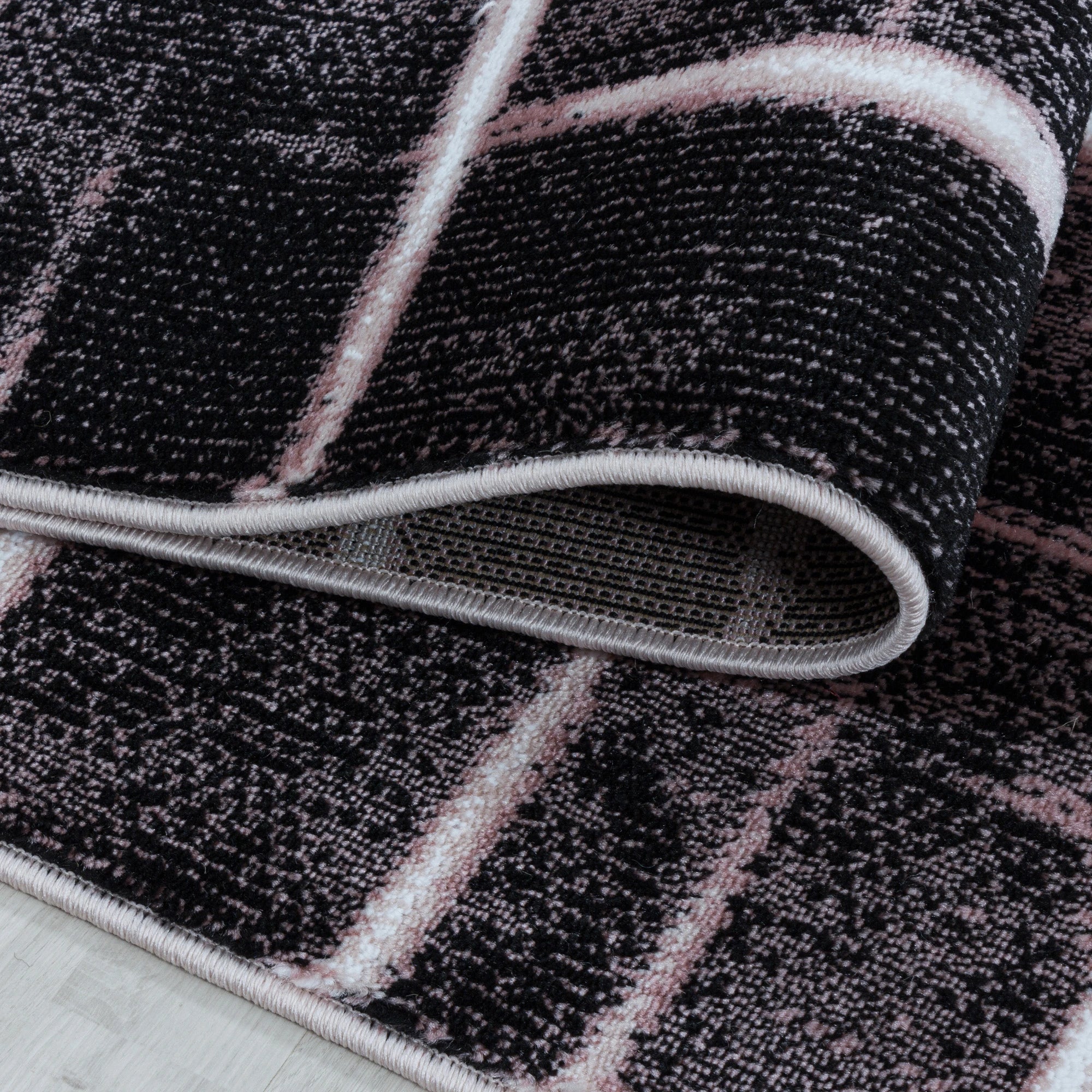 Striped Rug Pink