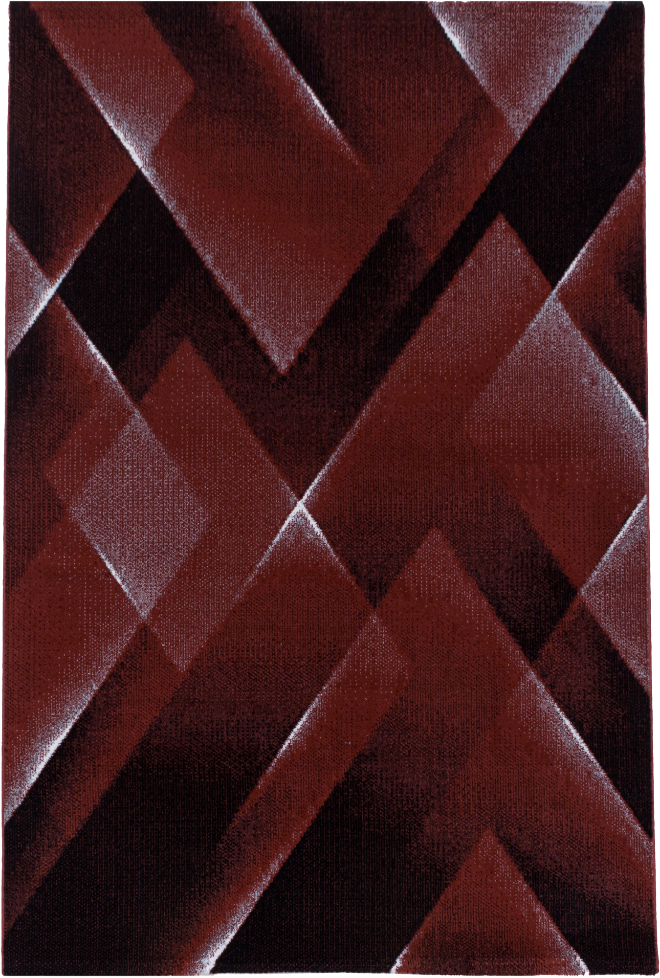 Abstract Rug Red