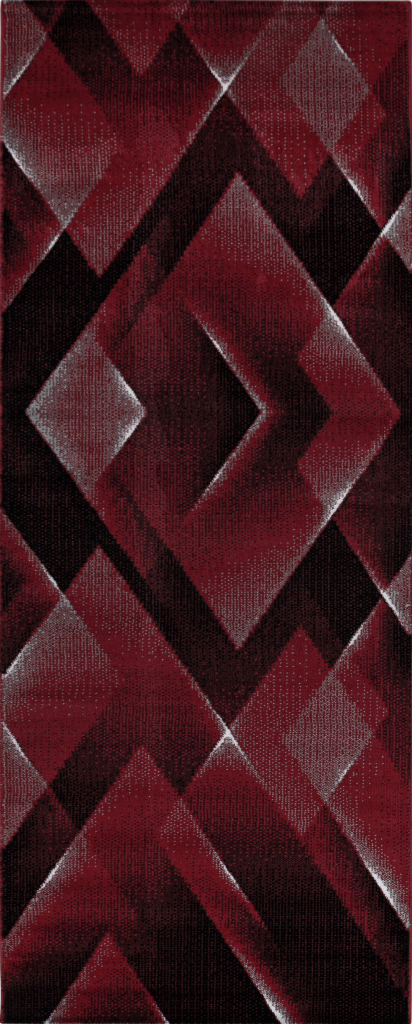 Abstract Rug Red