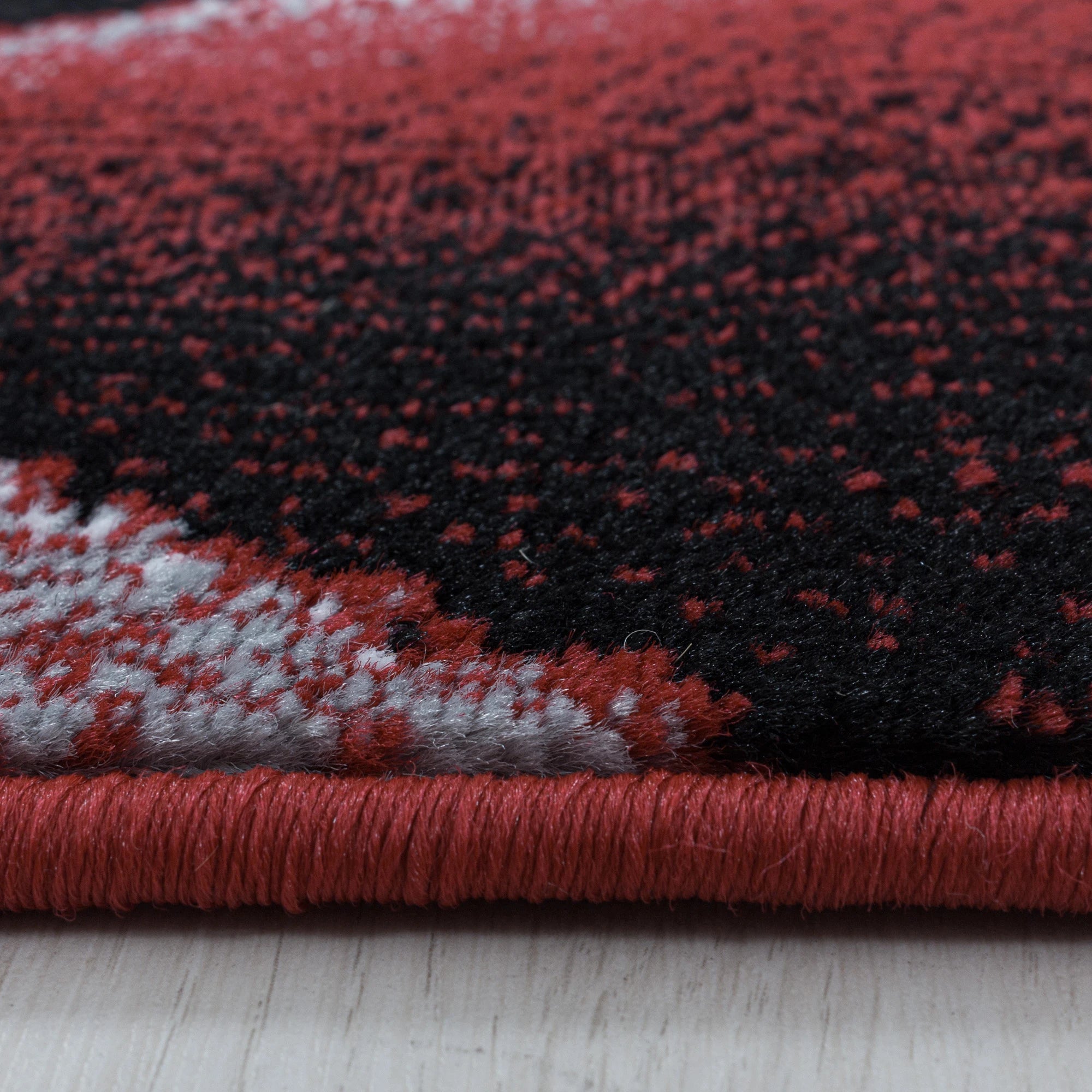 Abstract Rug Red