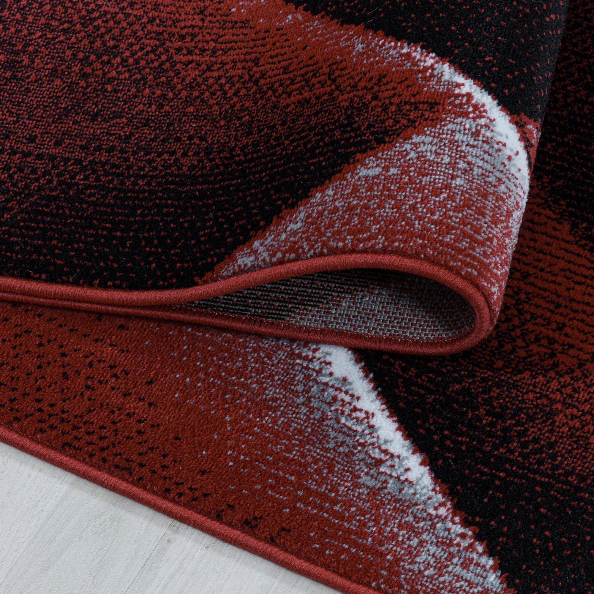 Abstract Rug Red