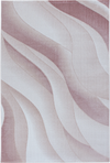 Waves Rug Pink Pink