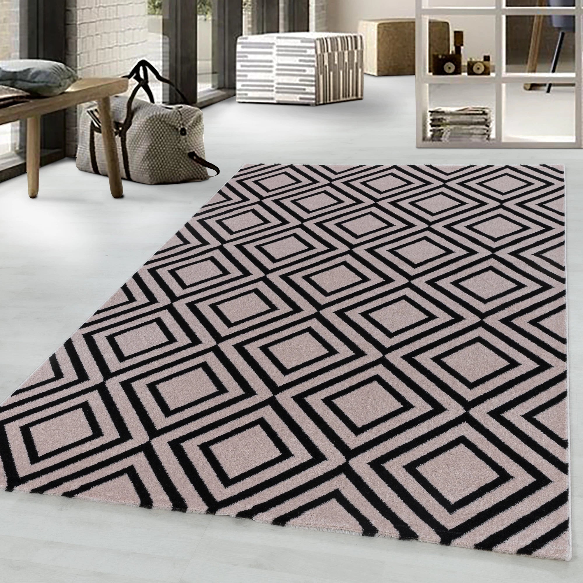 Geometric Rug Modern