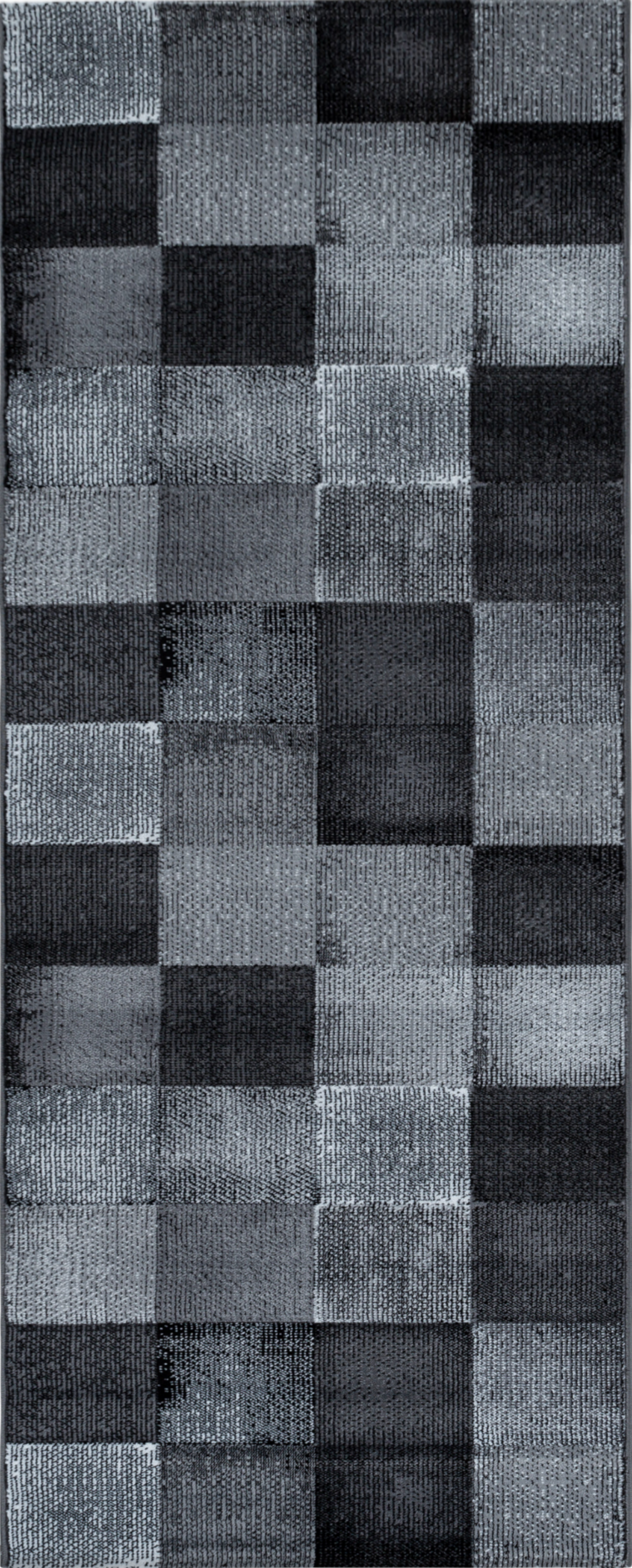 Abstract-waves Modernist Rug Black
