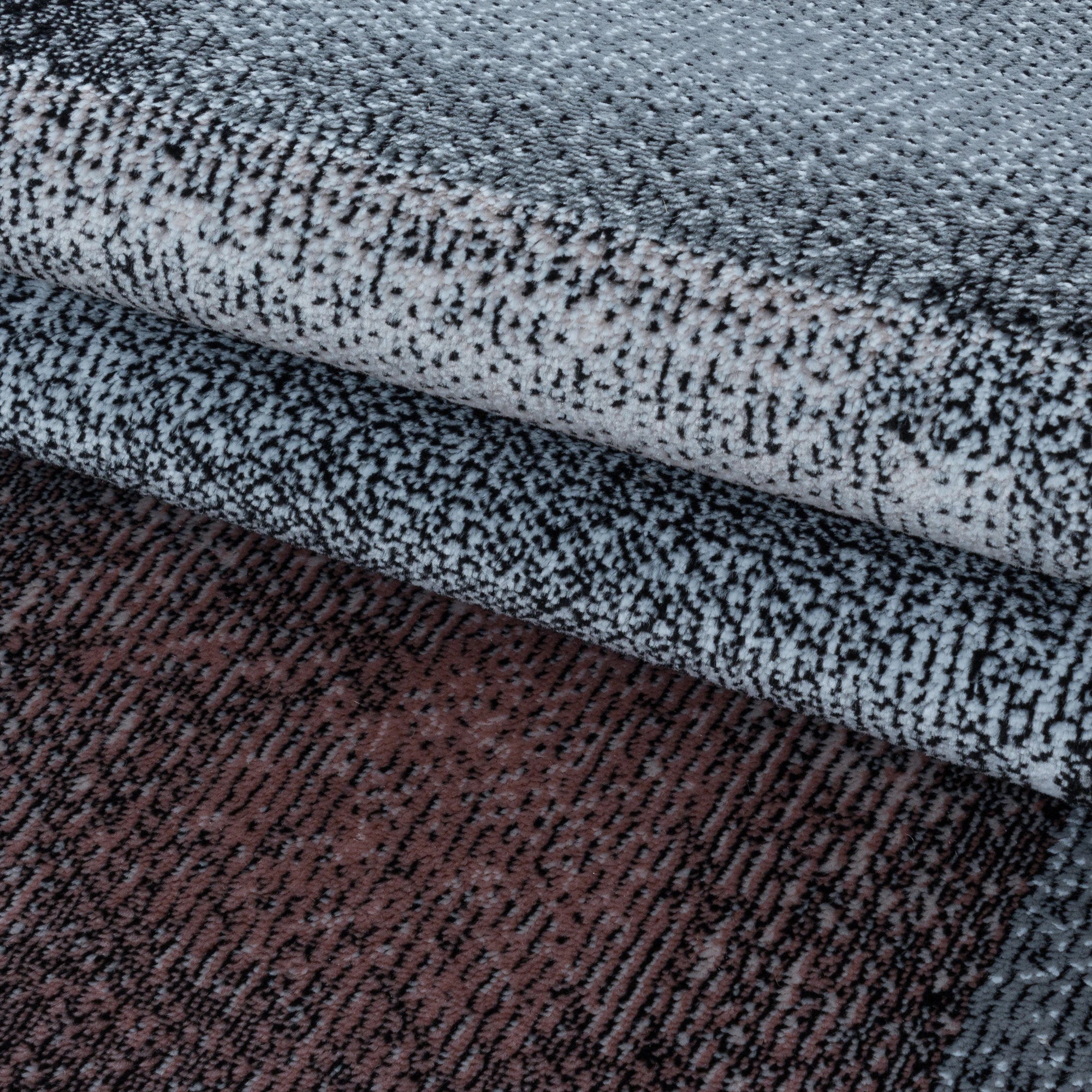 Abstract-waves Modernist Rug Pink