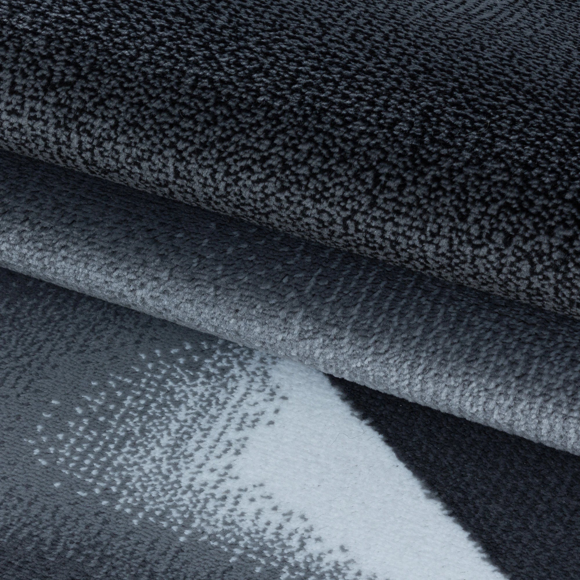 Abstrakter Modernist Teppich Schwarz