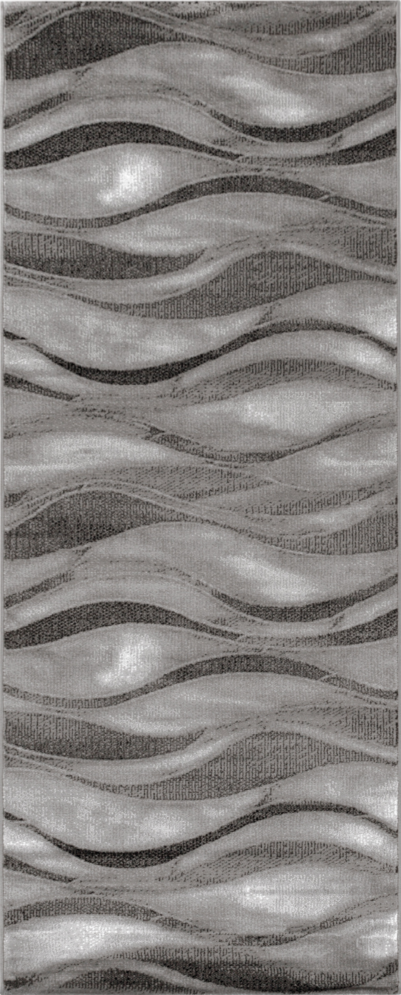 Waves Chic Area Rug Brown