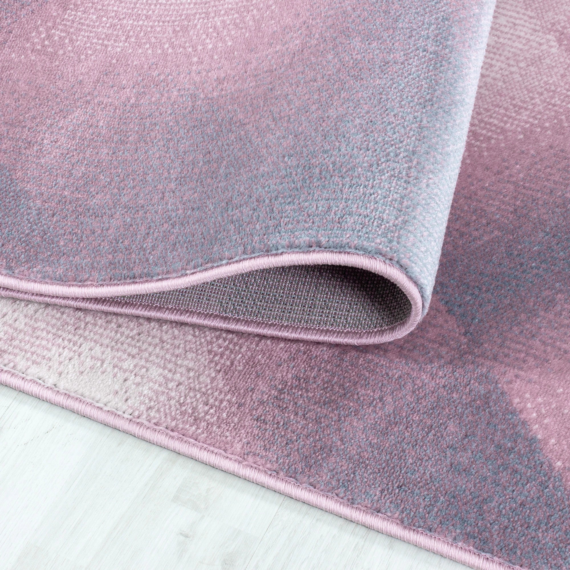 Abstract-waves Abstract Rug Pink