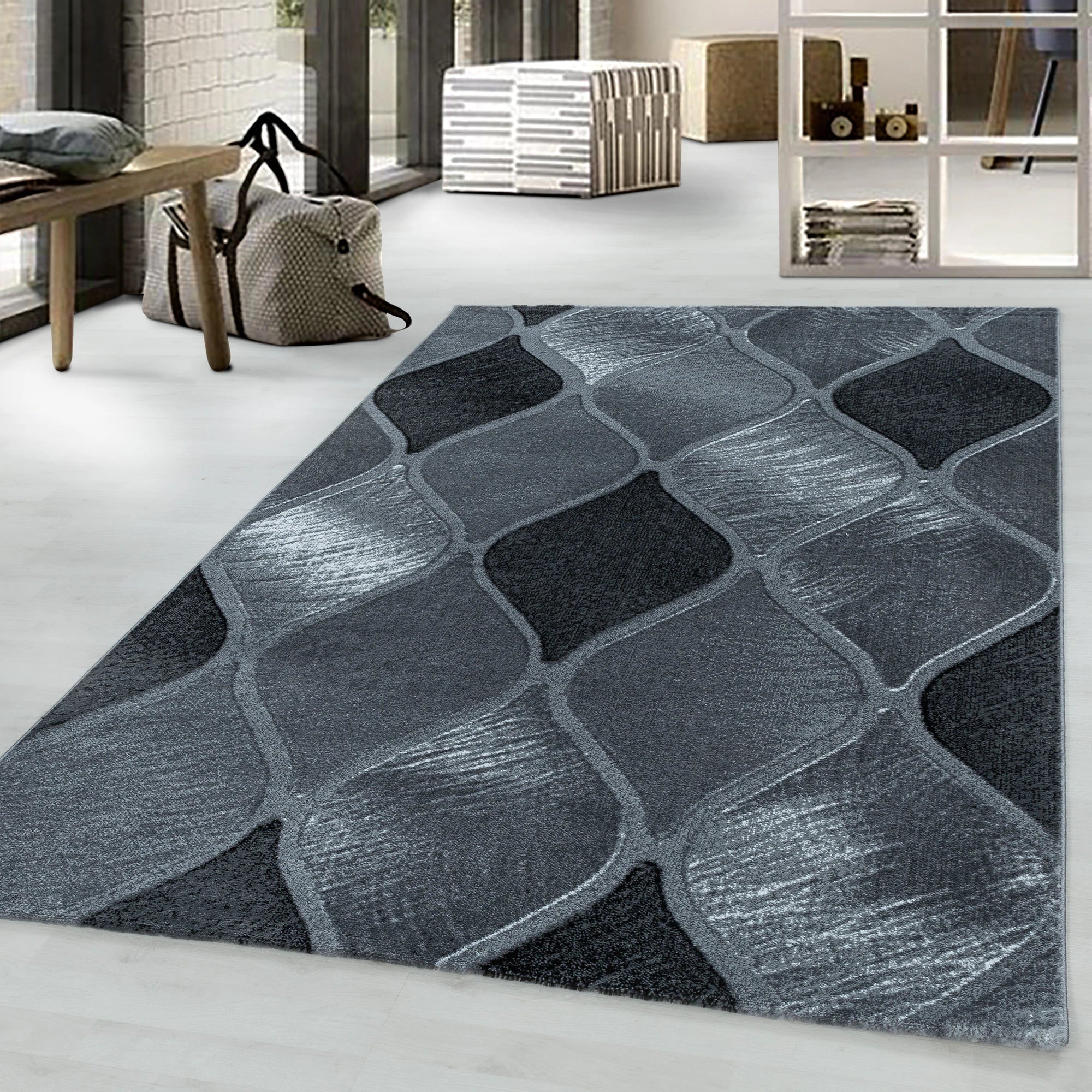 Diamond Angular Stylish Floor Rug