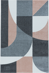 Diamond Polygon Rug Pink