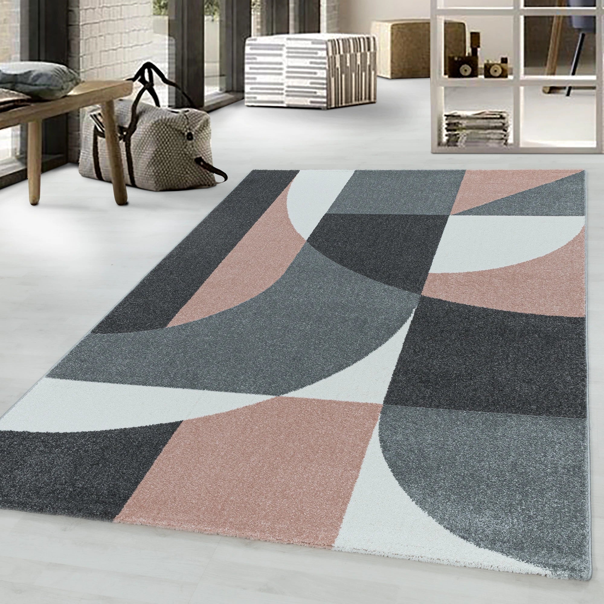 Diamond Polygon Rug
