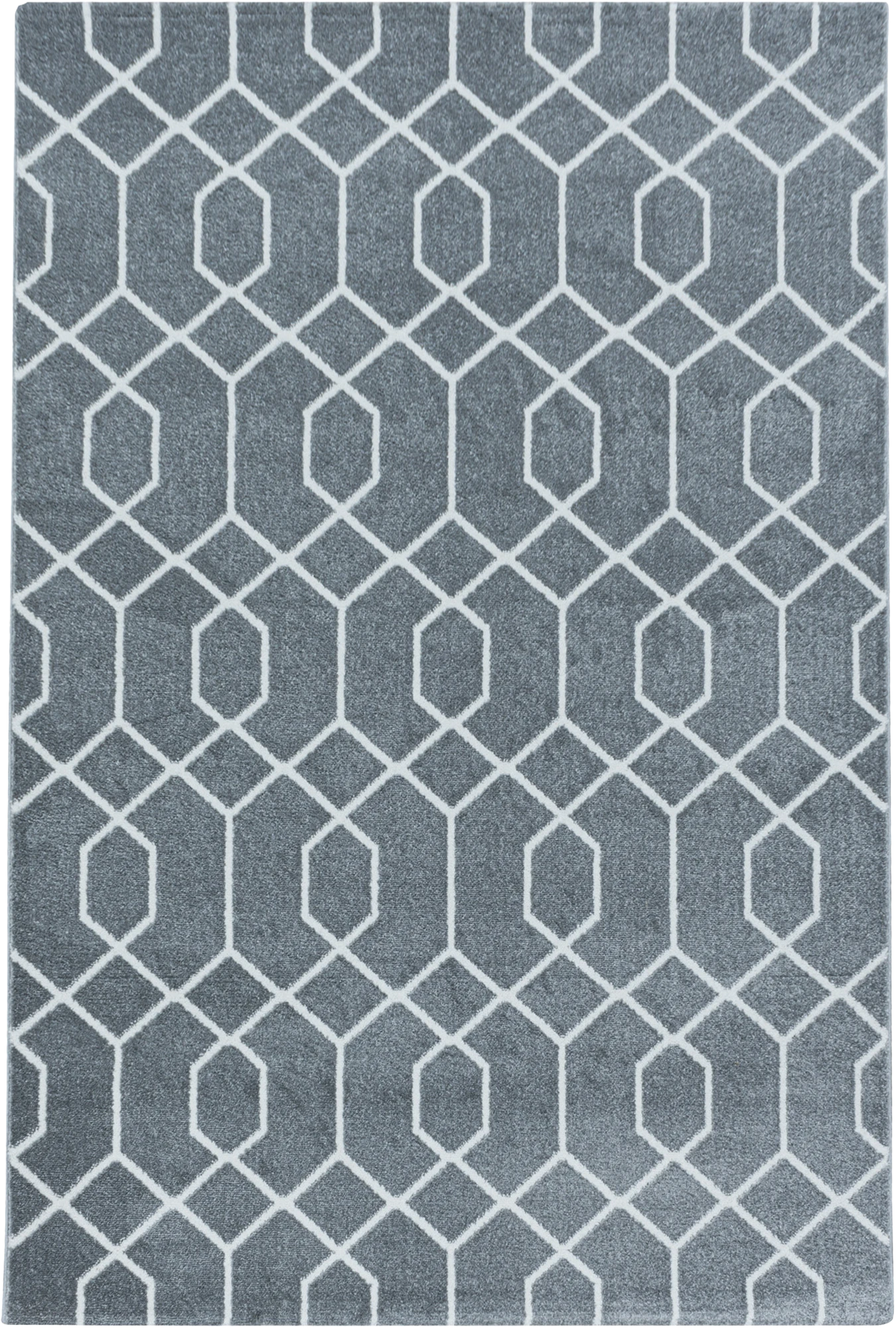 Diamond Geometric Neutral Floor Rug
