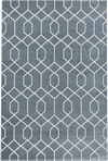 Diamond Geometric Neutral Floor Rug Gray