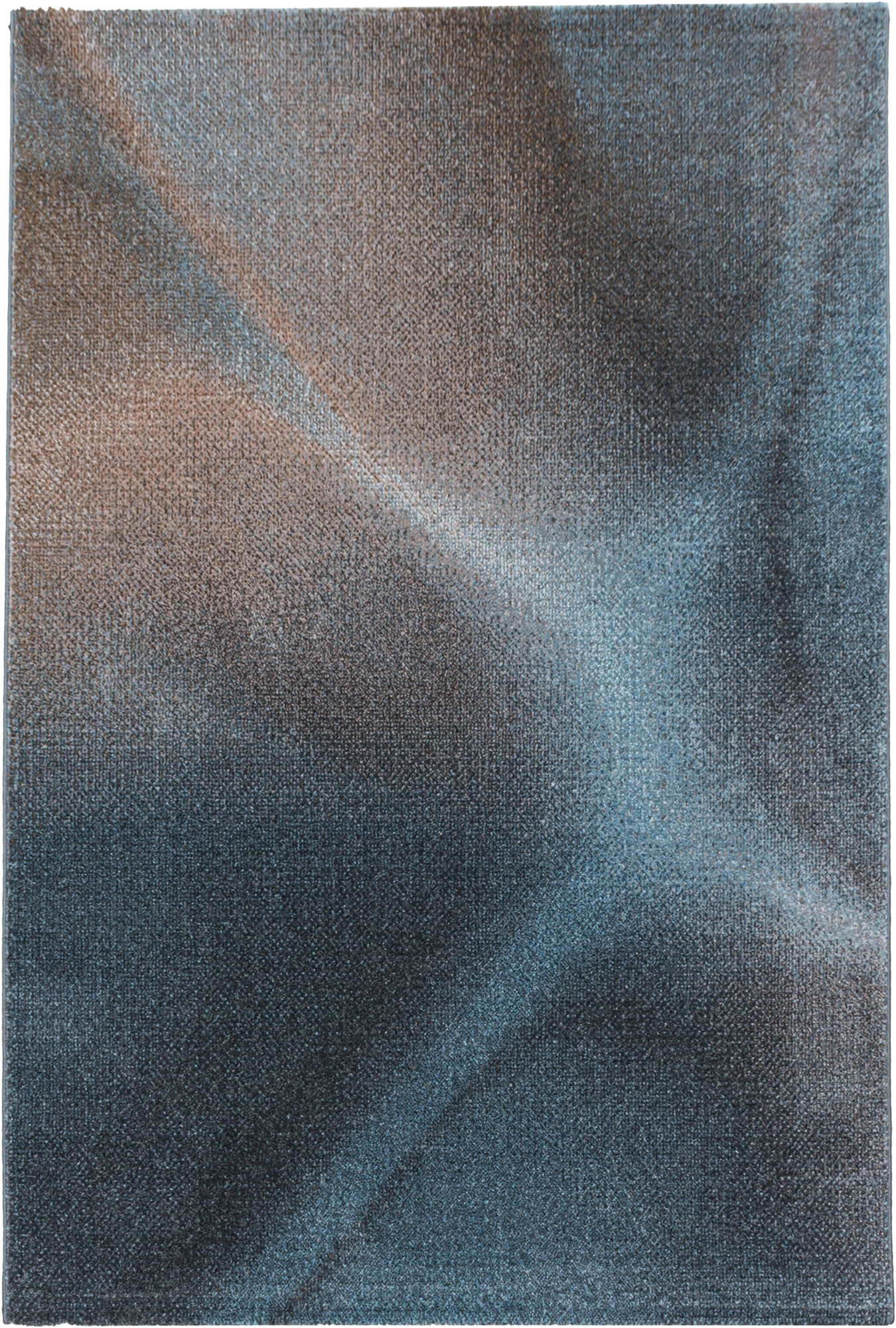 Abstract Freeform Rug Blue