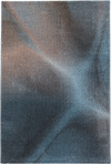 Abstract Freeform Rug Blue Blue