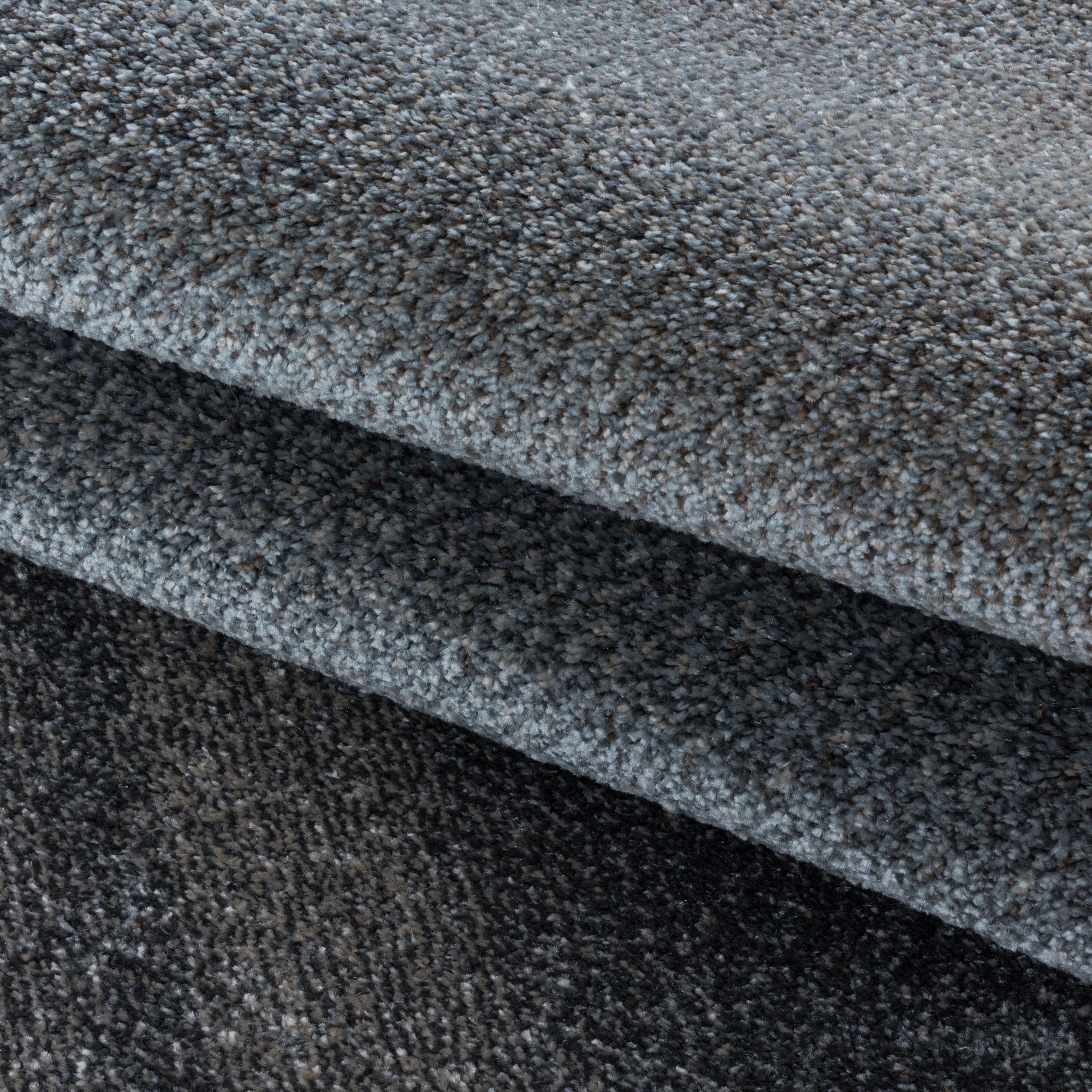 Abstract Freeform Rug Brown