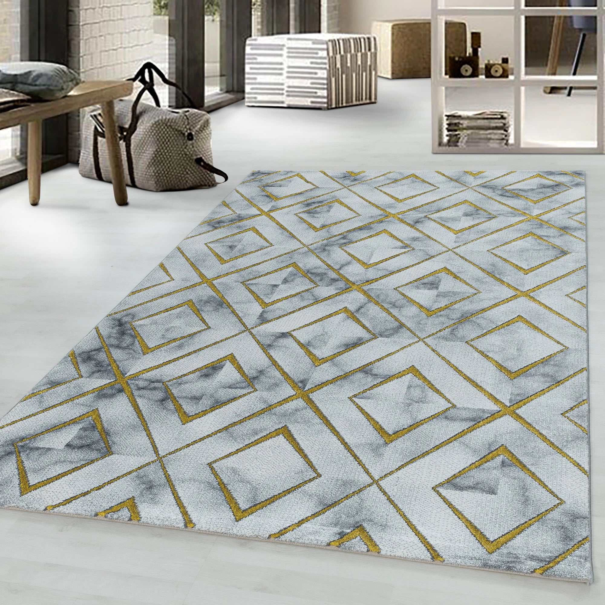 Marble Area Rug Modern
