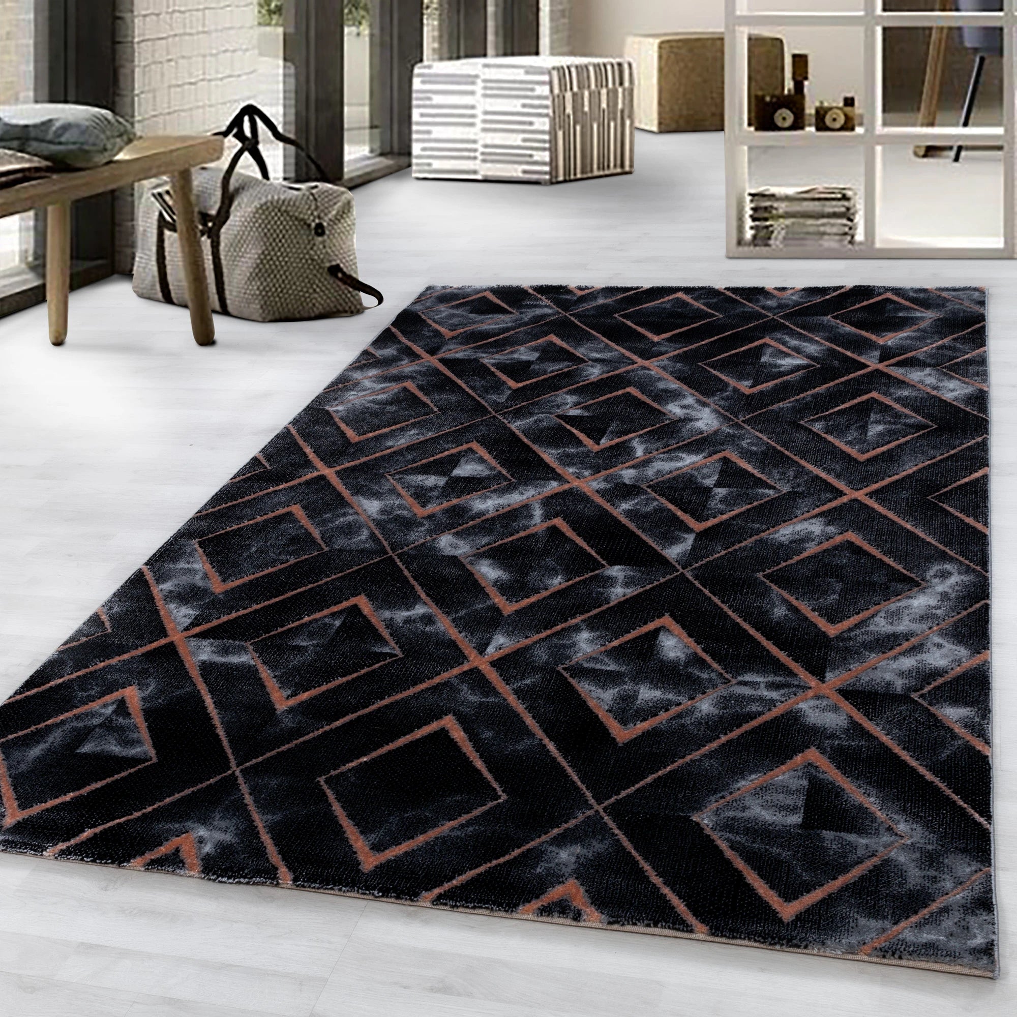 Marble Neutral Chic Area Rug
