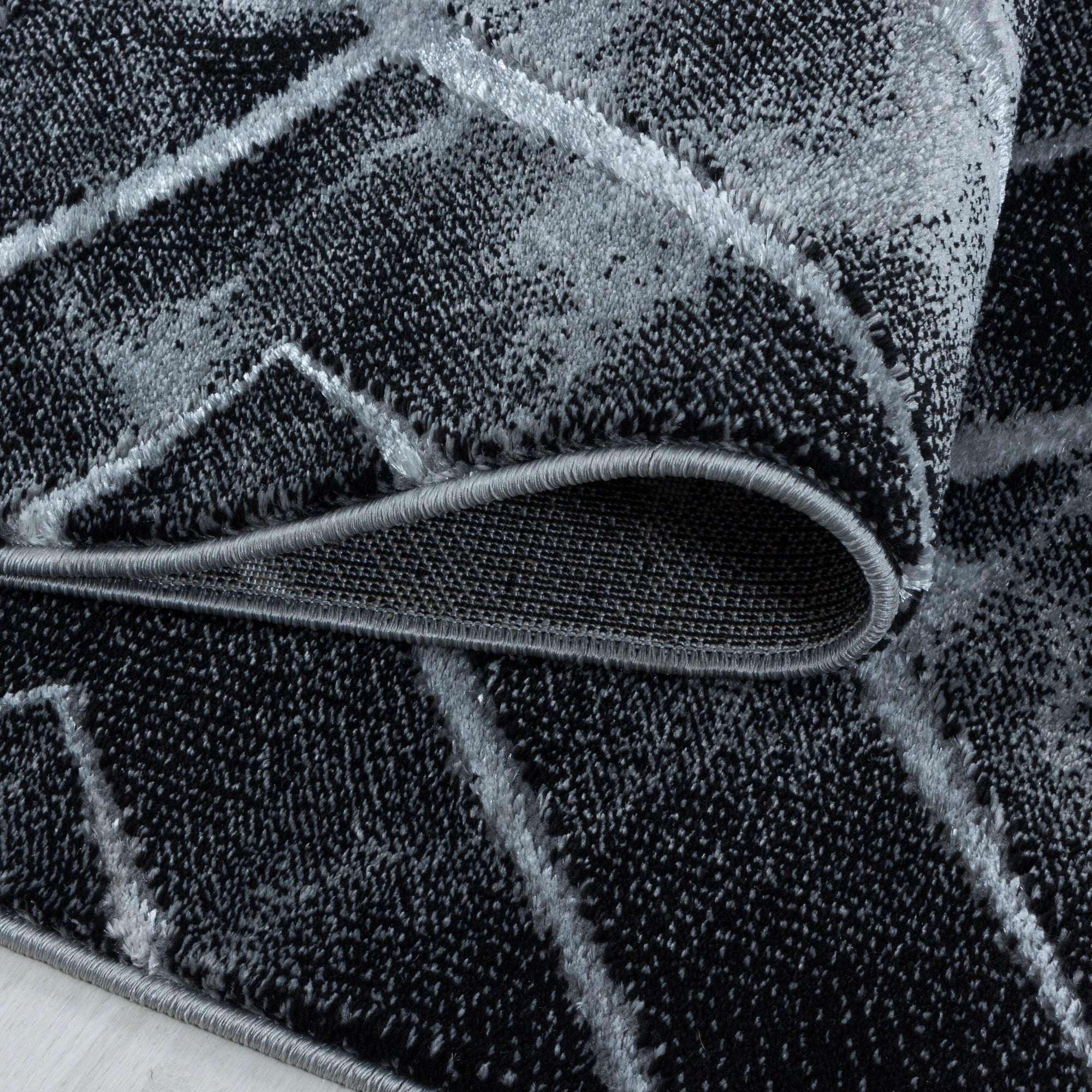 Marble Chic Area Rug Silver
