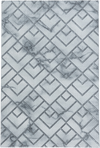 Marble Neutral Floor Rug Silver Silver