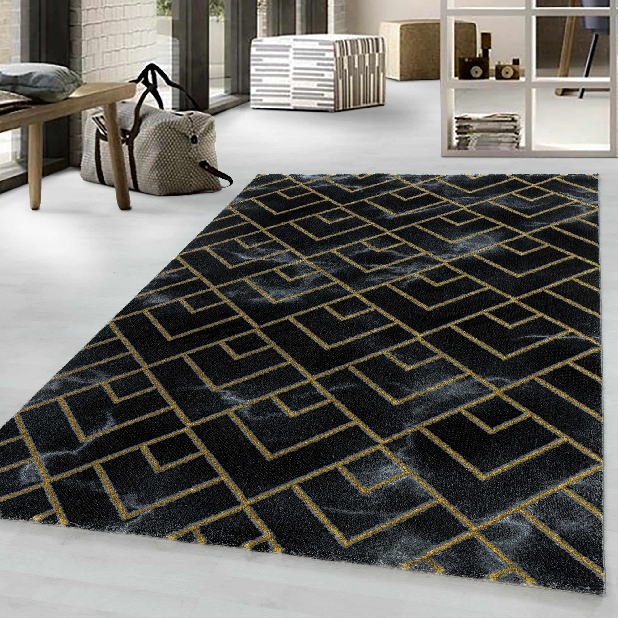 Marble Elegant Area Rug Modern
