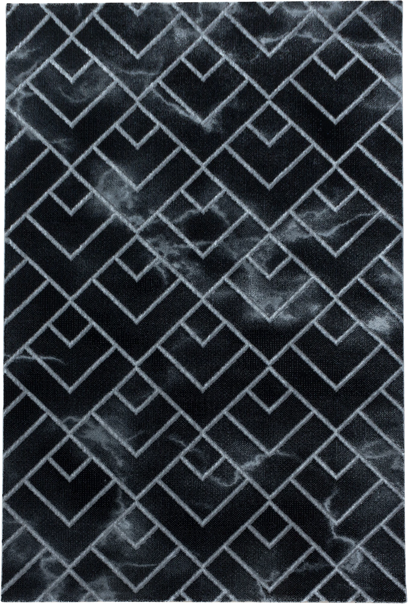 Marble Neutral Rug Silver