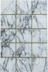Marble Area Elegant Rug Modern Gold