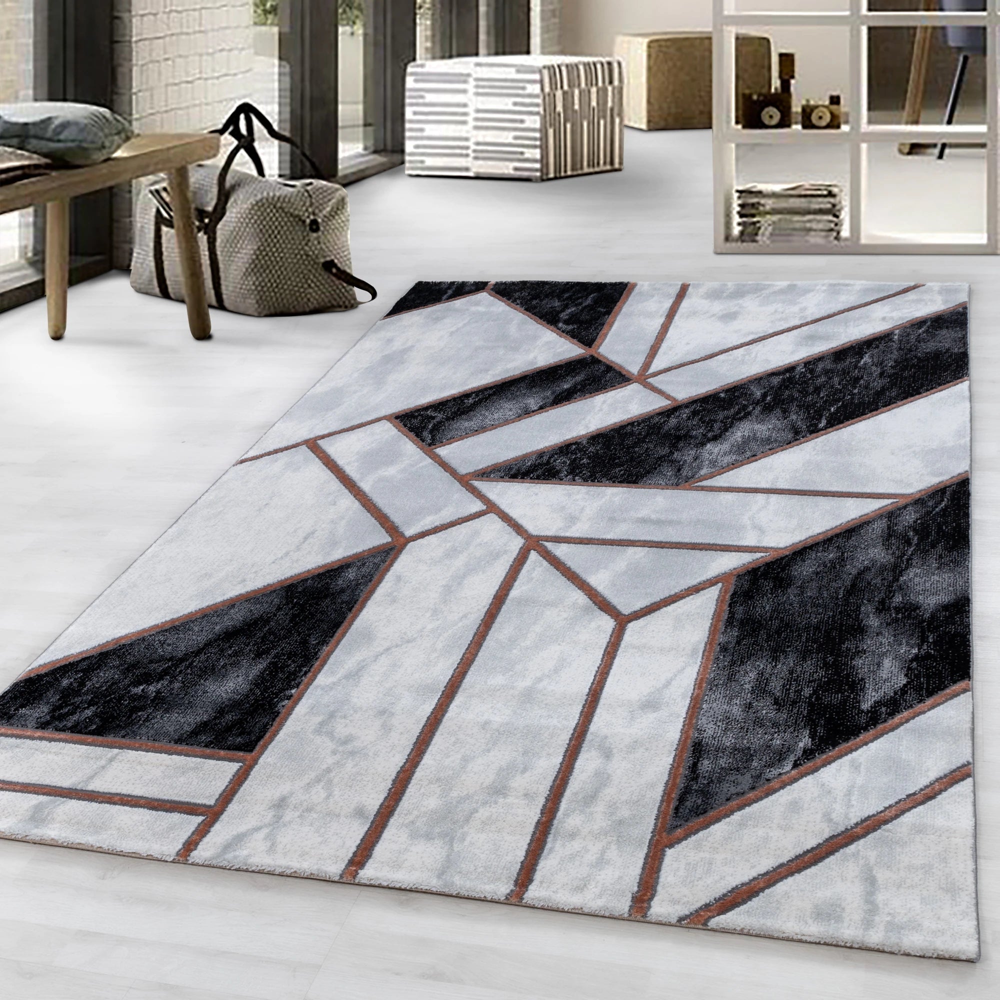 Marble Stylish Area Rug Modern