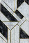 Marble Cozy Area Rug Modern Gold
