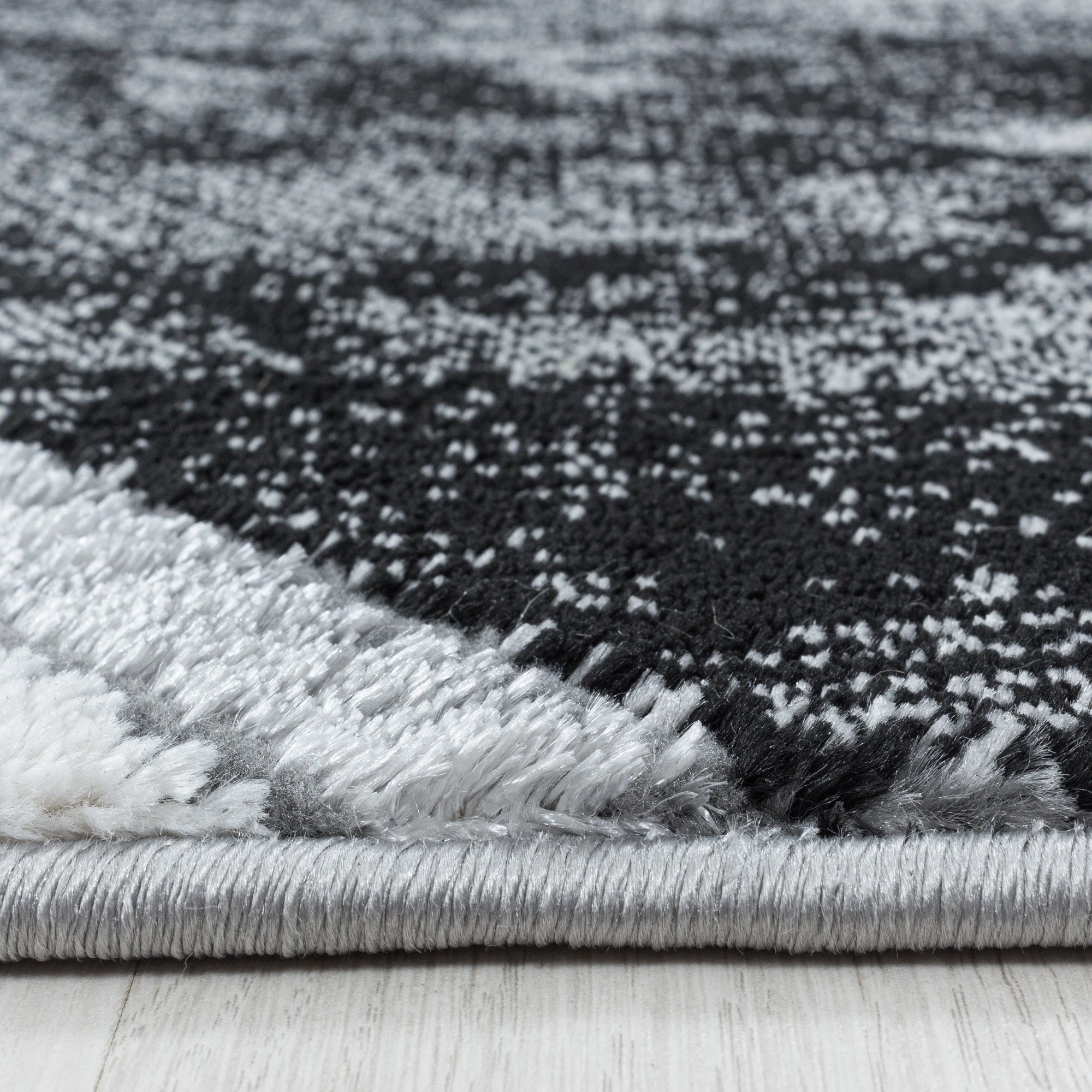 Marble Elegant Area Rug Silver