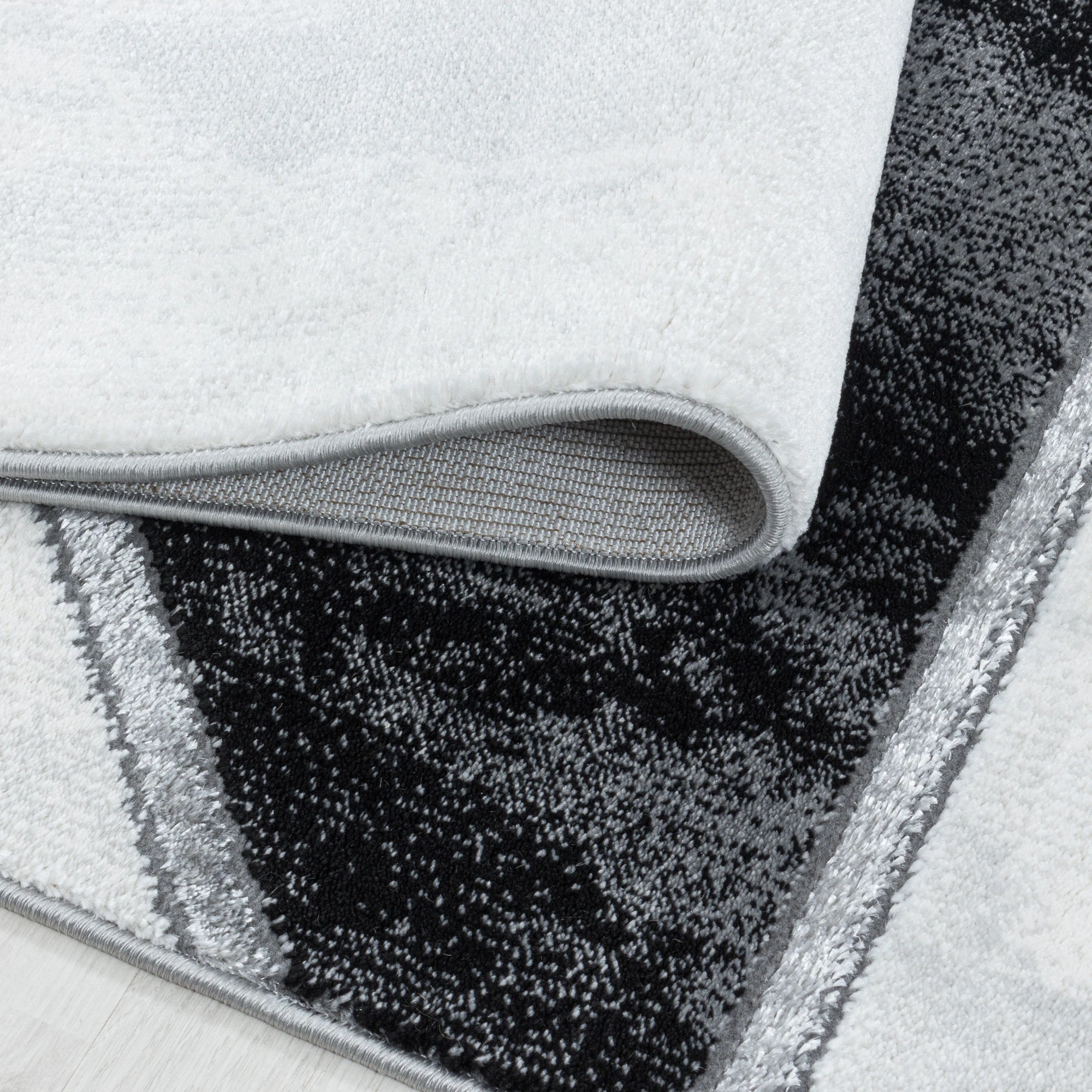 Marble Elegant Area Rug Silver