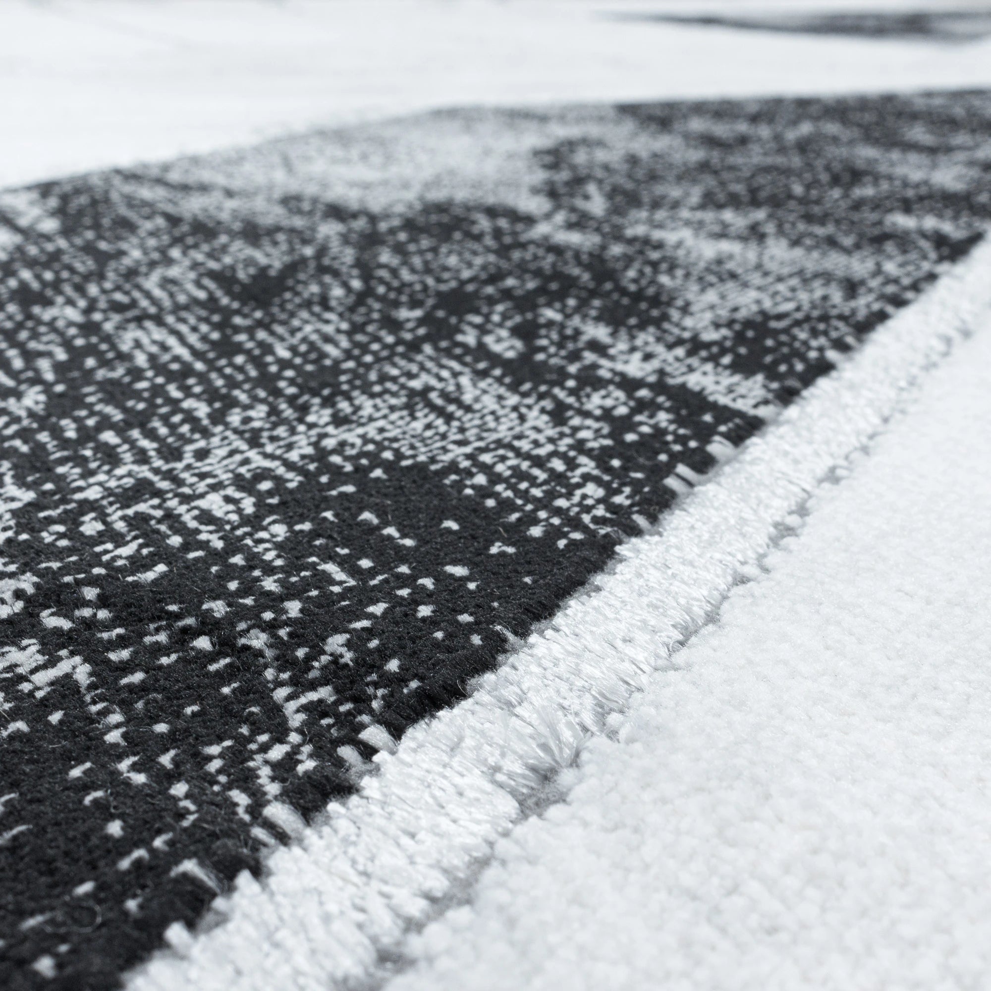 Marble Elegant Area Rug Silver