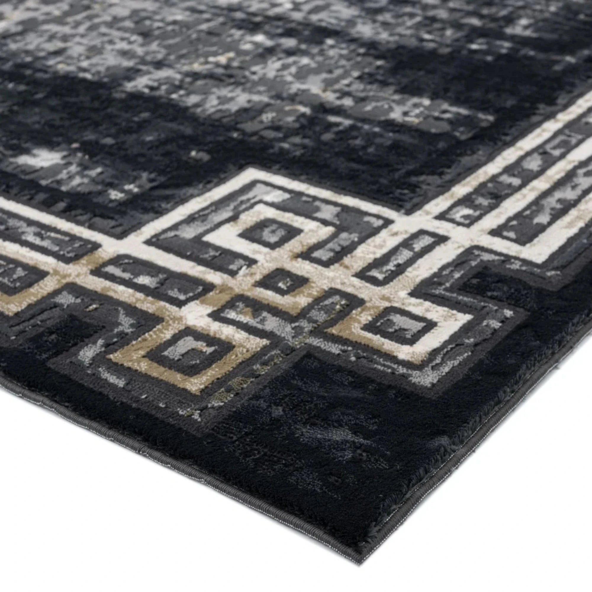 Twilight Maze Border Rug