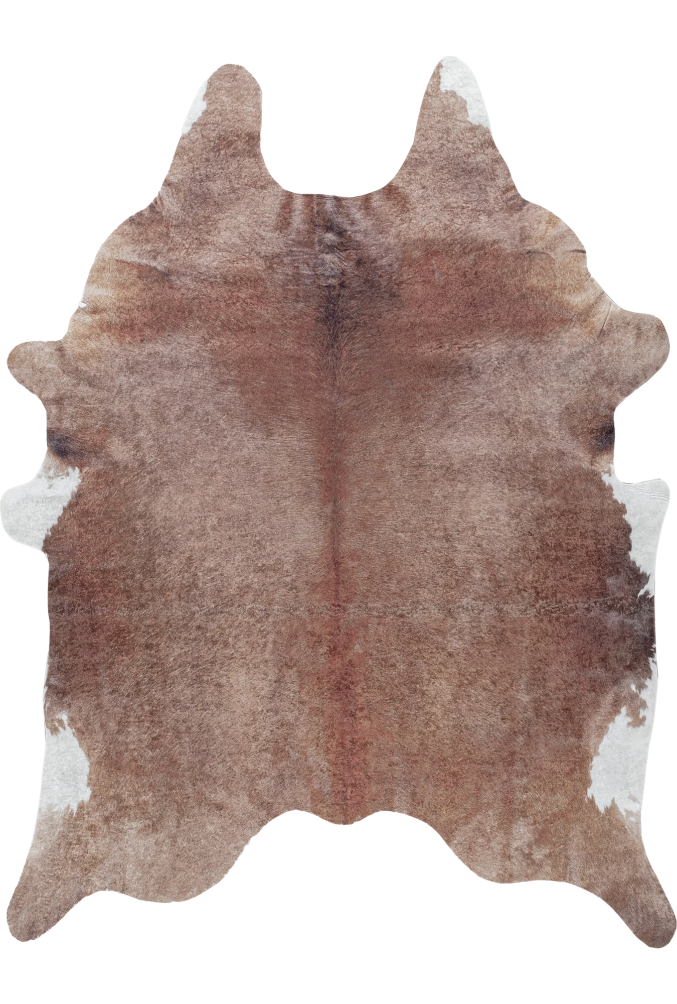 Cowhide Imitation Rug Brown