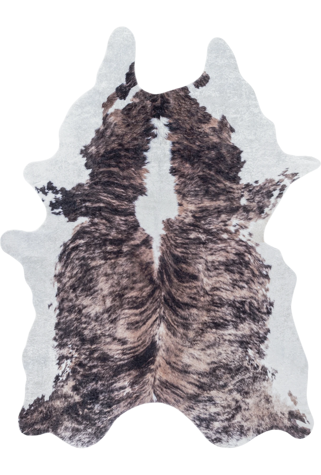 Cowhide Imitation Premium Rug Brown