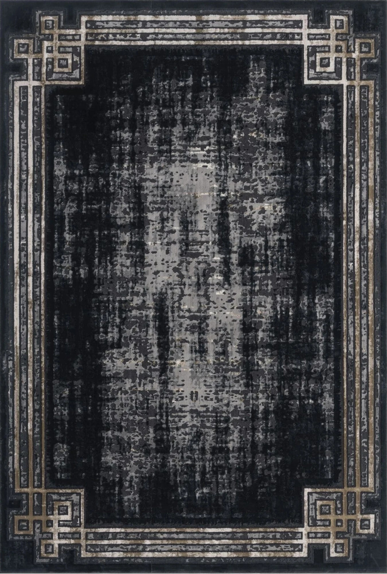 Twilight Maze Border Rug