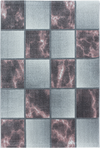 Grid Neutral Rug Pink