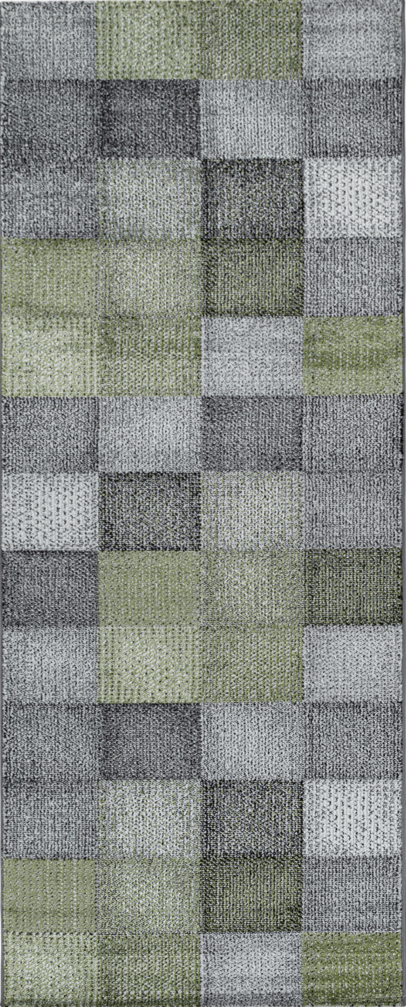 Checkered Rug Green