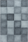 Grid Checkered Neutral Decor Rug Gray