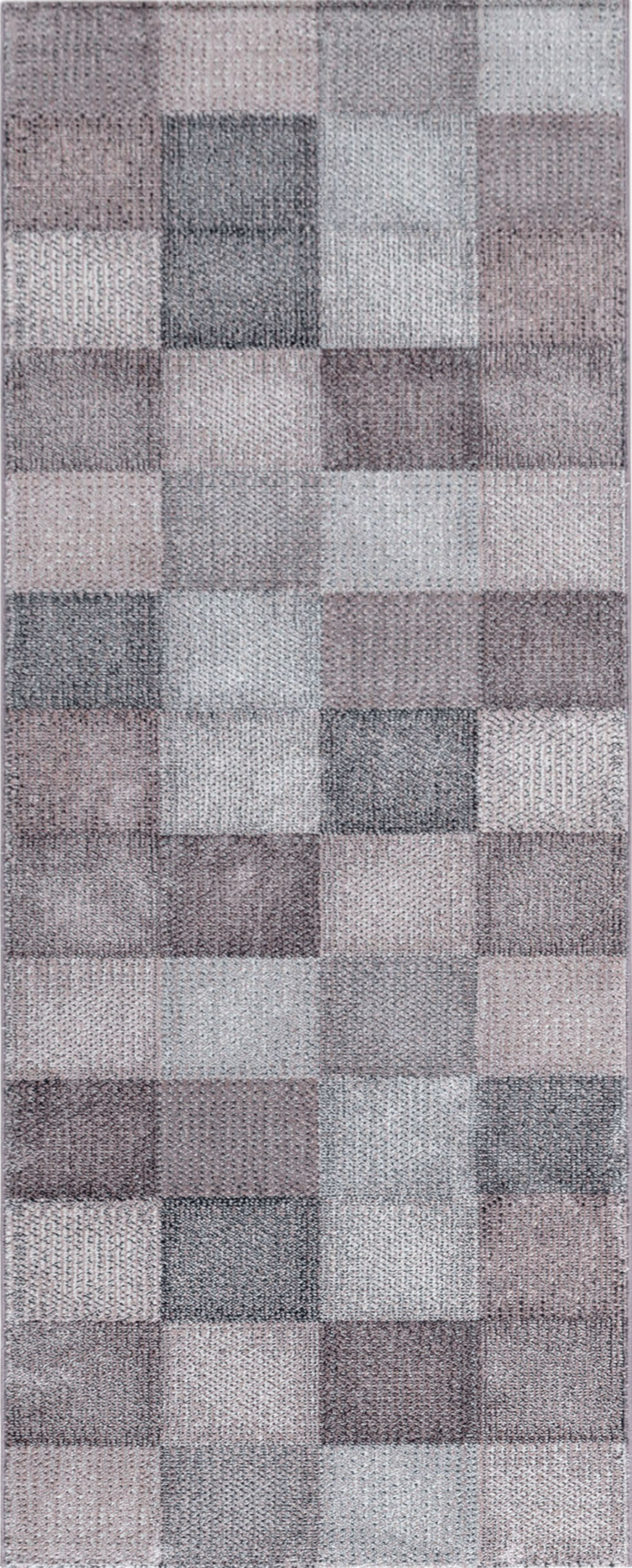 Checkerboard Neutral Decor Rug