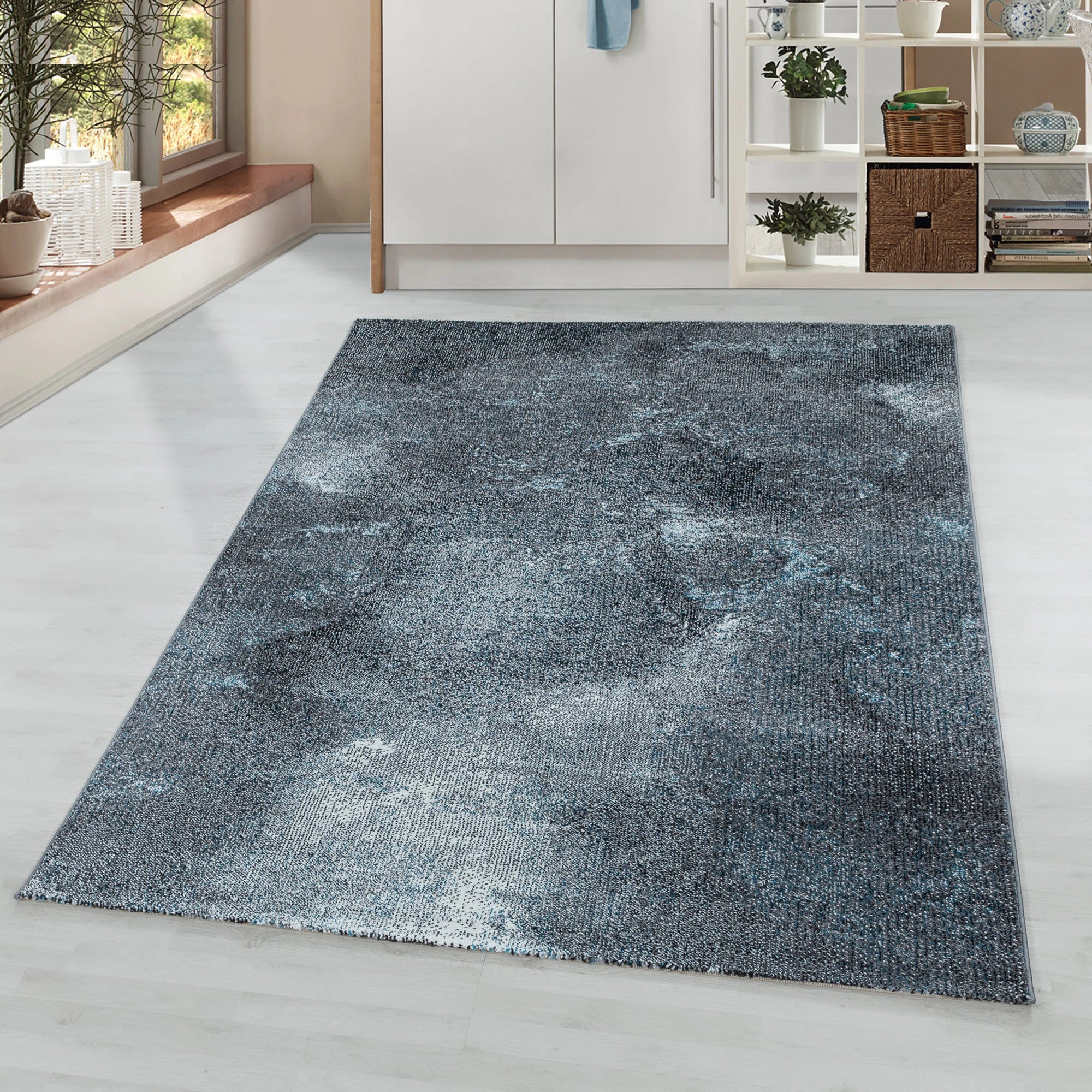 Ombre Stilvoller Teppich Blau