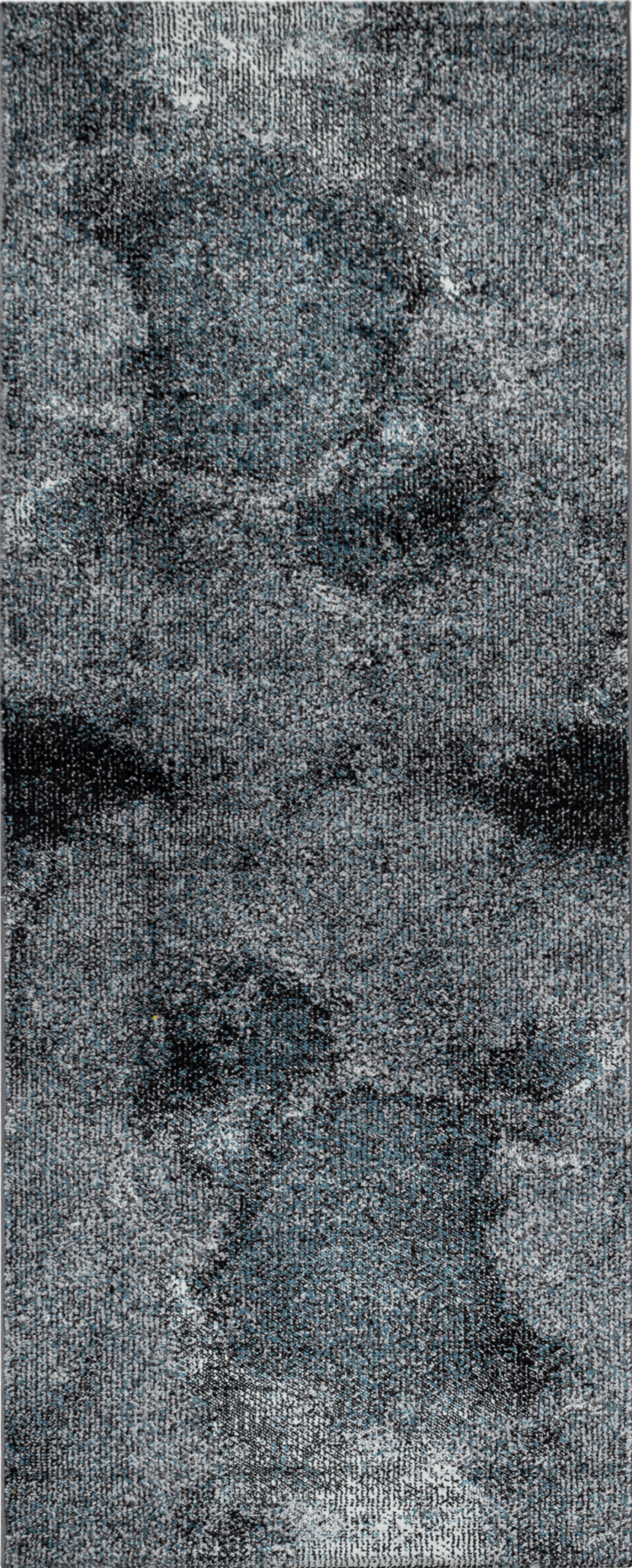 Ombre Stilvoller Teppich Blau