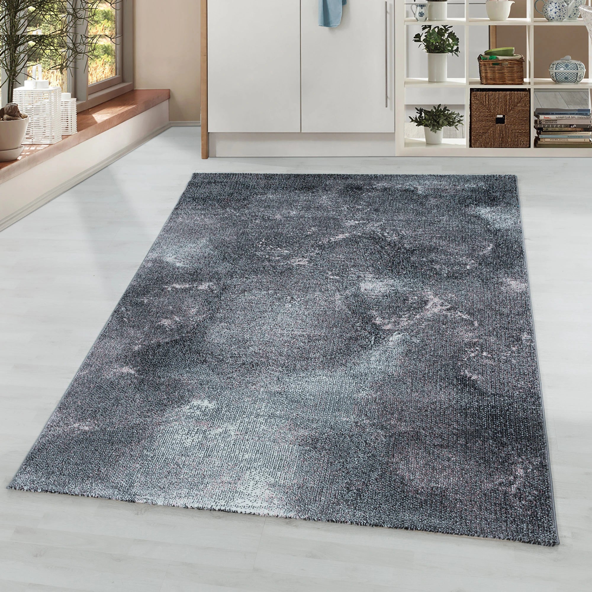Ombre Modern Area Rug Pink