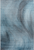 Abstract-waves Artistic Rug Blue 