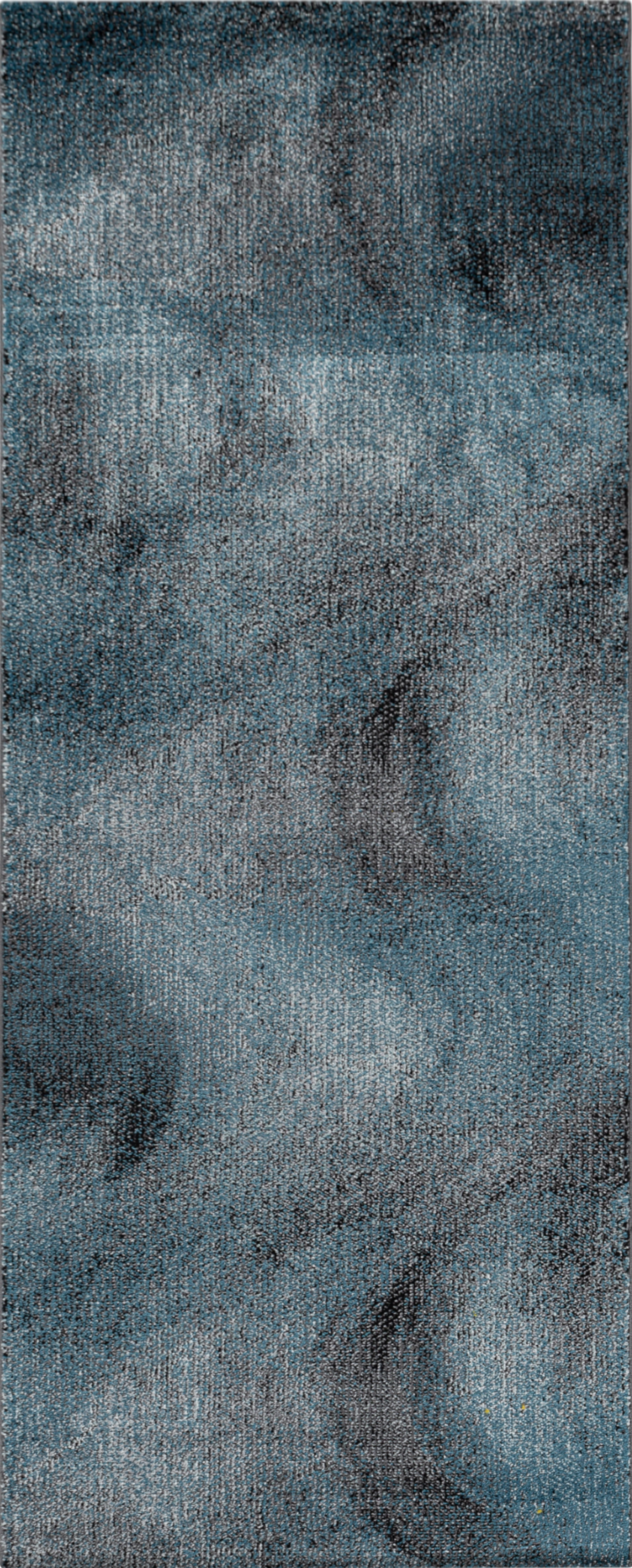 Abstrakte Wellen Künstlerischer Teppich Blau