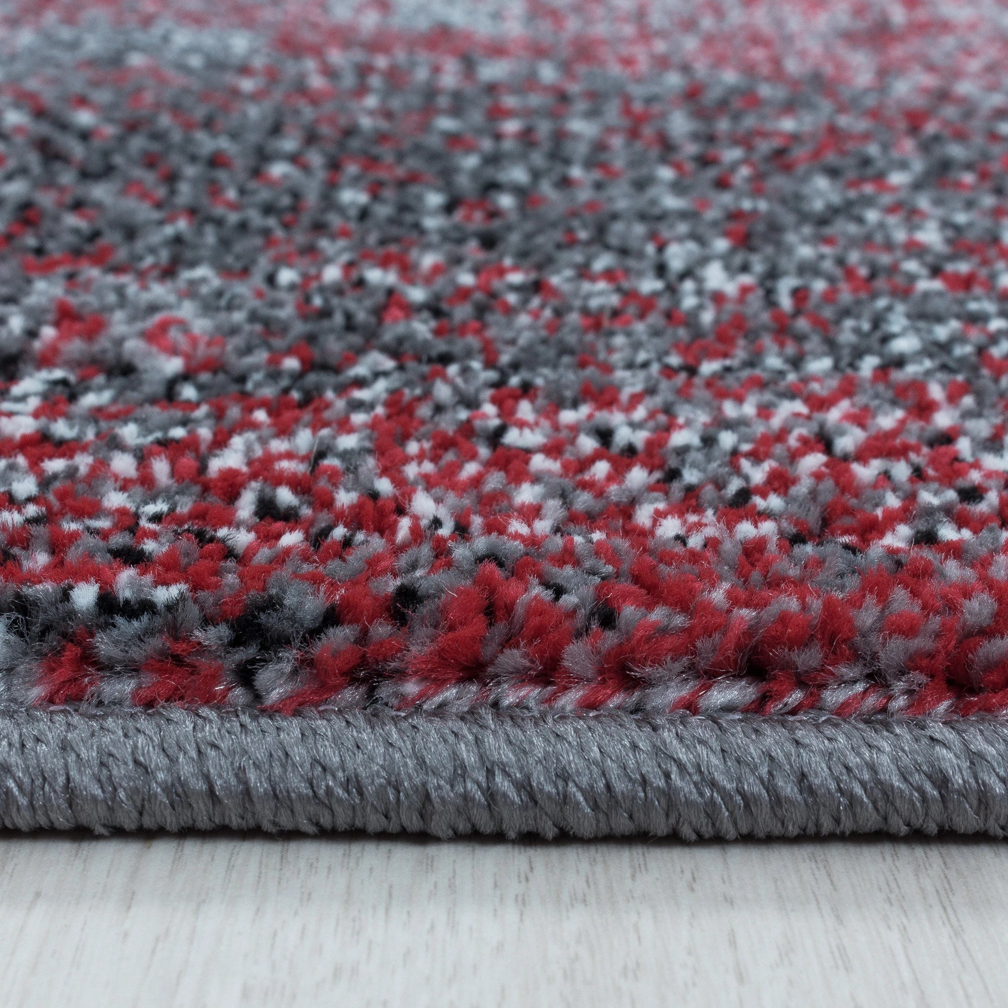 Abstract-waves Abstract Rug Red